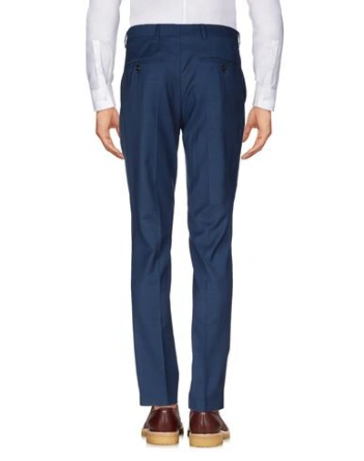 Shop Jack & Jones Man Pants Bright Blue Size 30 Polyester, Wool, Elastane