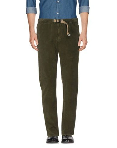 Shop White Sand 88 Pants In Military Green