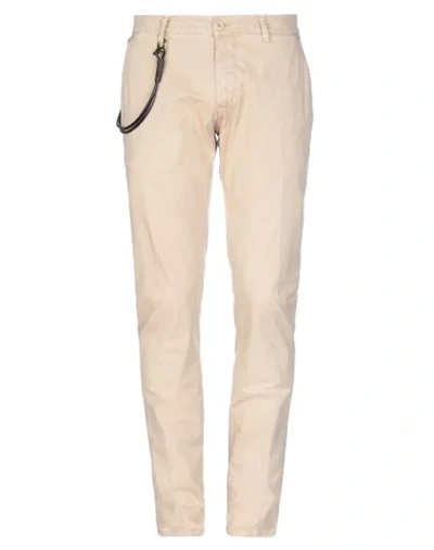 Shop Modfitters Man Pants Beige Size 32 Cotton, Elastane