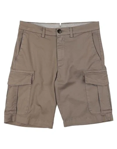 Shop Eleventy Man Shorts & Bermuda Shorts Sand Size 31 Cotton, Elastane In Beige