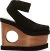 STELLA MCCARTNEY Black Cut-Out Platform Sandals