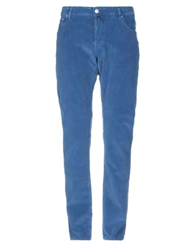 Shop Jacob Cohёn Pants In Blue