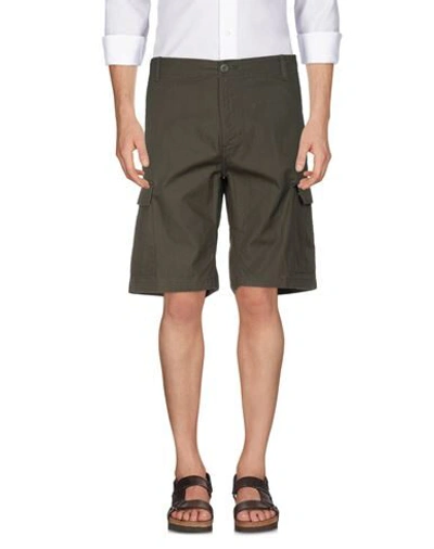 Shop Carhartt Man Shorts & Bermuda Shorts Dark Green Size 29 Cotton