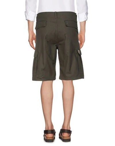 Shop Carhartt Man Shorts & Bermuda Shorts Dark Green Size 29 Cotton