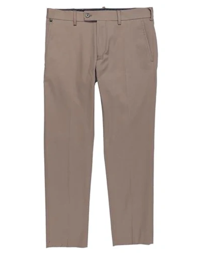 Shop Messagerie Man Pants Light Brown Size 36 Cotton, Elastane In Beige