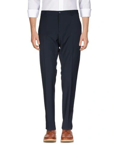 Shop Valentino Garavani Man Pants Midnight Blue Size 30 Wool, Mohair Wool, Polyester, Polyamide