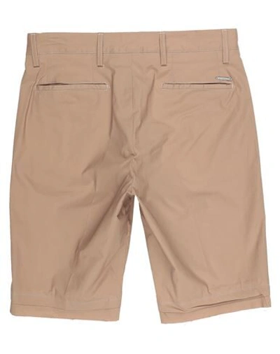 Shop Gazzarrini Man Shorts & Bermuda Shorts Sand Size 28 Cotton, Elastane In Beige