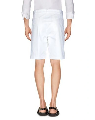 Shop Mauro Grifoni Man Shorts & Bermuda Shorts White Size 34 Cotton, Elastane