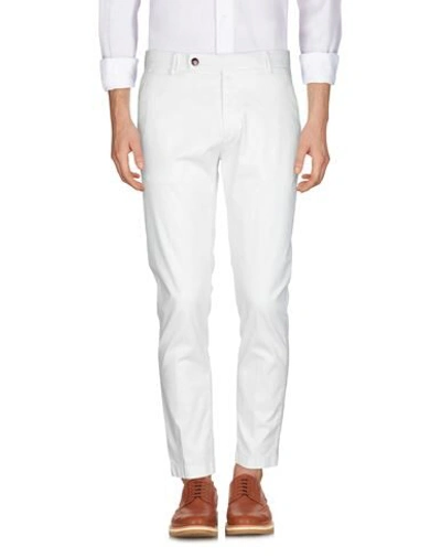 Shop Berwich Man Pants White Size 26 Cotton, Lyocell, Elastane