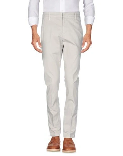Shop Dondup Man Pants Beige Size 40 Cotton, Elastane