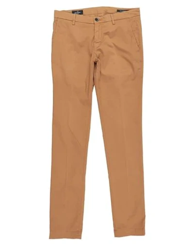 Shop Mason's Man Pants Camel Size 28 Cotton, Elastane In Beige