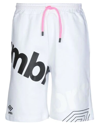 Shop Umbro Bermudas In White