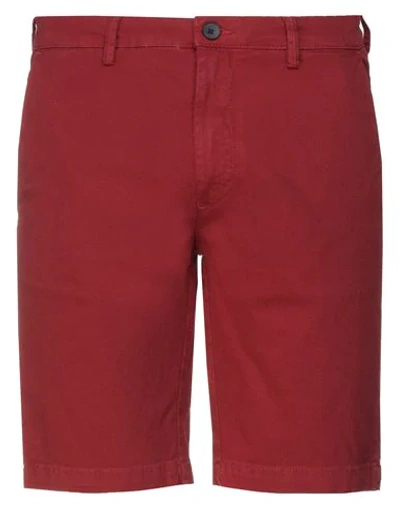 Shop Alley Docks 963 Shorts & Bermuda Shorts In Brick Red