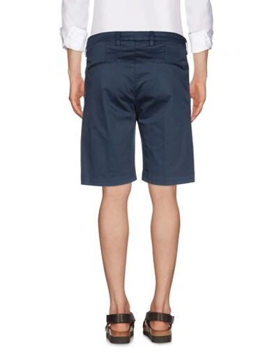 Shop Entre Amis Man Shorts & Bermuda Shorts Midnight Blue Size 28 Cotton, Elastane