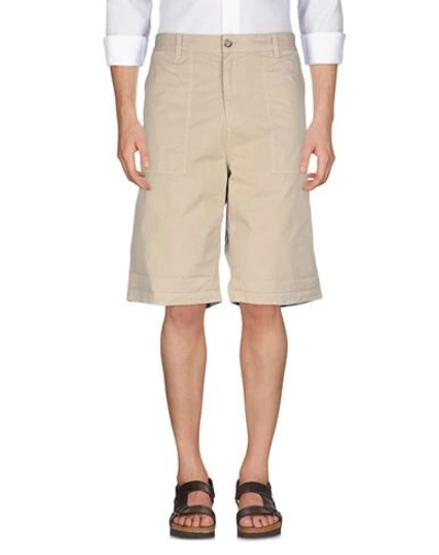 Woolrich Man Shorts & Bermuda Shorts Beige Size 32 Cotton In Gray