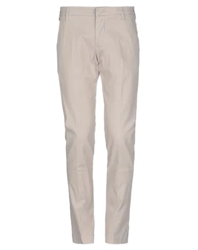 Shop Entre Amis Man Pants Beige Size 31 Cotton, Elastane