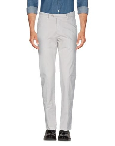 Shop Oaks Man Pants Light Grey Size 30 Cotton, Elastane