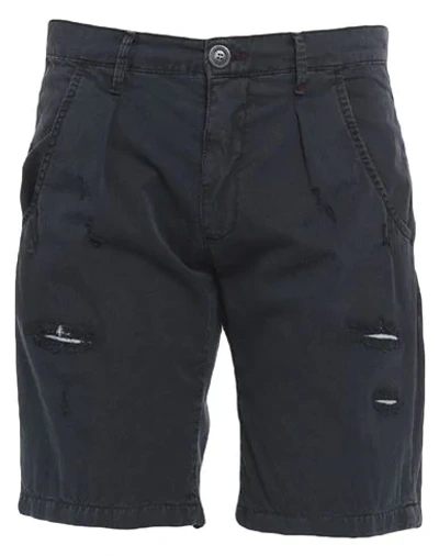 Shop Imperial Man Shorts & Bermuda Shorts Midnight Blue Size 28 Cotton, Elastane