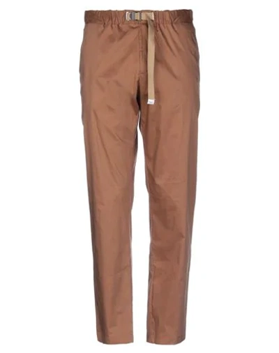 Shop White Sand 88 Casual Pants In Brown