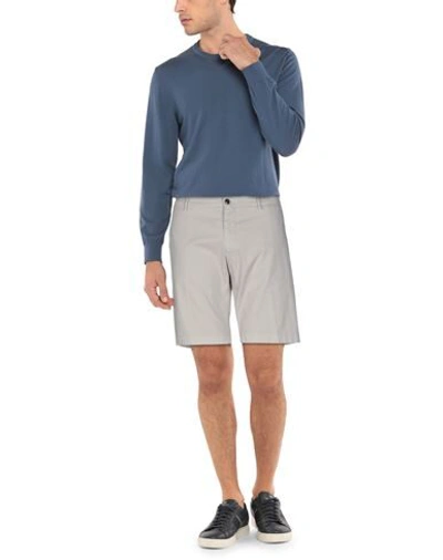 Shop Berwich Man Shorts & Bermuda Shorts Light Grey Size 38 Cotton, Elastane