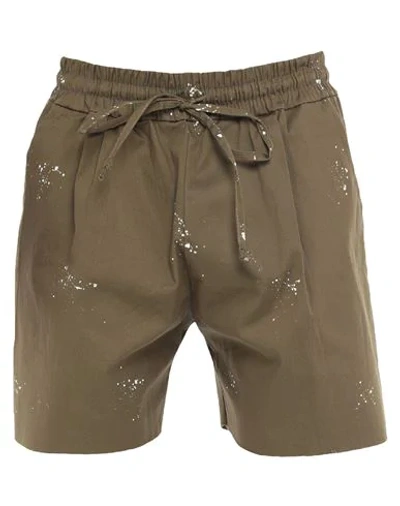 Shop Family First Milano Bermudas In Military Green