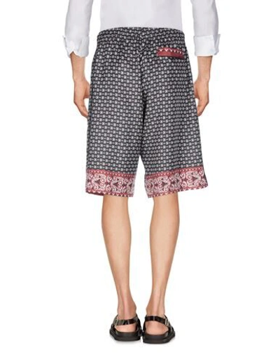 Dolce & Gabbana Man Shorts & Bermuda Shorts Black Size 34 Silk In Black