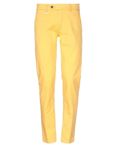Shop Antony Morato Casual Pants In Yellow