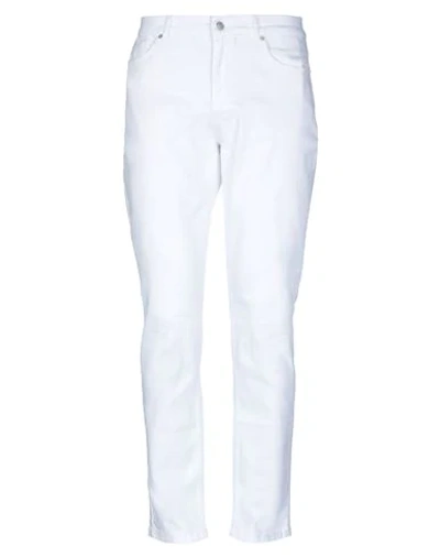 Shop Marciano Man Pants White Size 30 Cotton, Elastane