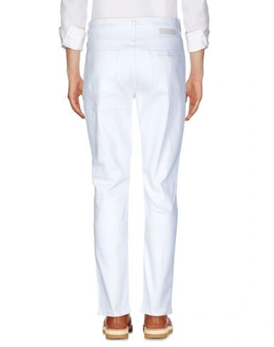 Shop Marciano Man Pants White Size 30 Cotton, Elastane
