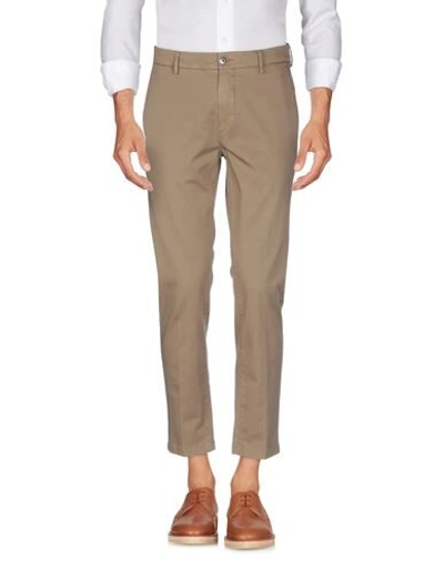 Shop Be Able Man Pants Camel Size 33 Cotton, Elastane In Beige