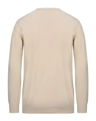 Shop Alpha Studio Man Sweater Beige Size 44 Cotton