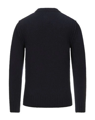 Shop +39 Masq Man Sweater Midnight Blue Size Xxl Polyamide, Wool, Viscose