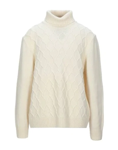 Shop Acquapura Turtlenecks In Ivory