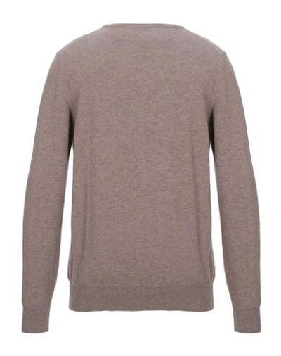 Shop Brooksfield Man Sweater Light Brown Size 46 Virgin Wool In Beige