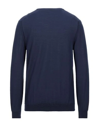 Shop +39 Masq Sweaters In Slate Blue