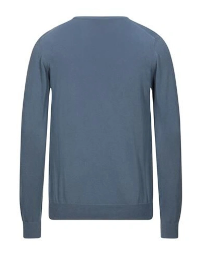 Alpha Studio Sweaters In Blue