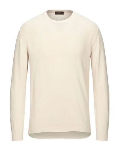 Shop Altea Man Sweater Beige Size Xxl Cotton