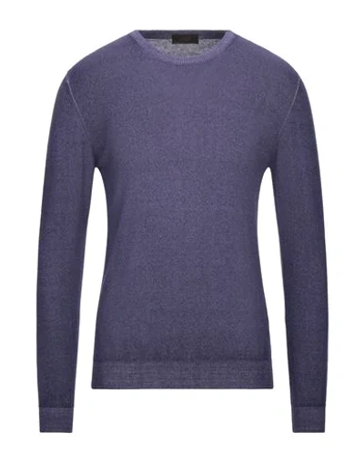 Shop Altea Man Sweater Purple Size L Virgin Wool
