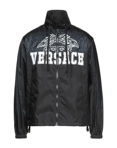 Shop Versace Man Jacket Black Size 40 Polyamide
