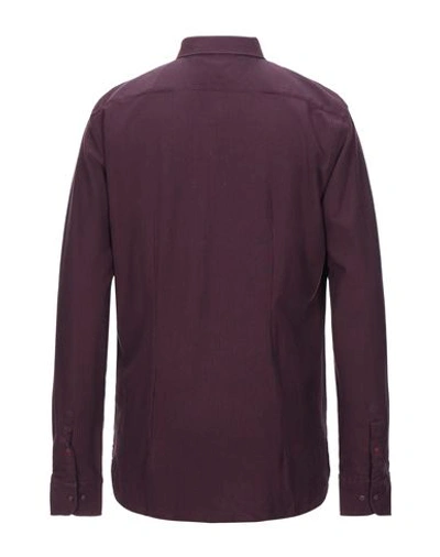 Shop Alessandro Lamura Shirts In Maroon