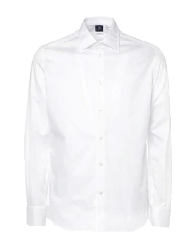 Shop Alessandro Boni Solid Color Shirt In White