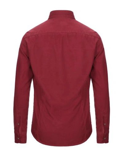 Shop Alessandro Lamura Solid Color Shirt In Maroon