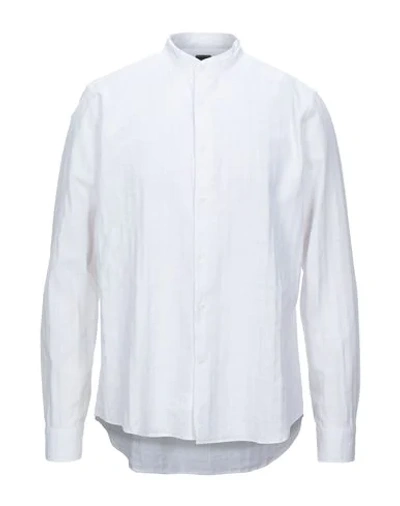 Shop Alessandro Boni Solid Color Shirt In White