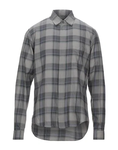 Shop Rochas Man Shirt Grey Size 36 Cotton