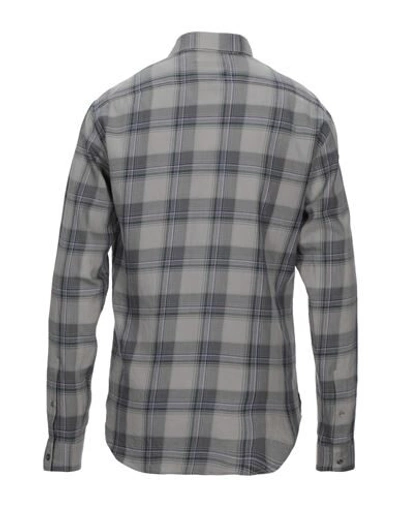 Shop Rochas Man Shirt Grey Size 36 Cotton