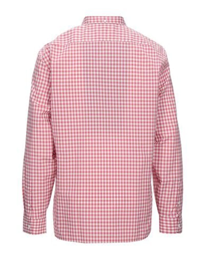 Shop Burberry Shirts In Coral