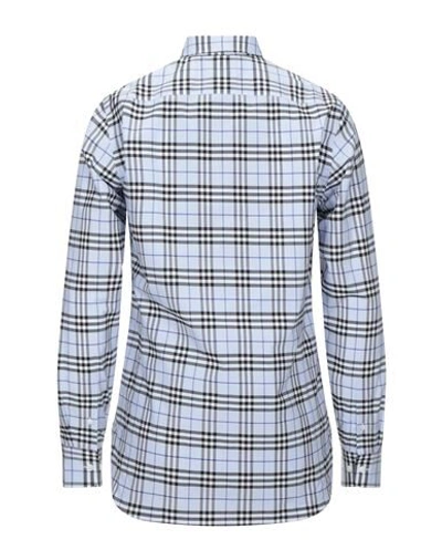 Shop Burberry Shirts In Sky Blue