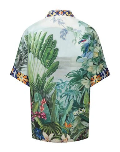 Shop Dolce & Gabbana Man Shirt Green Size 15 Silk