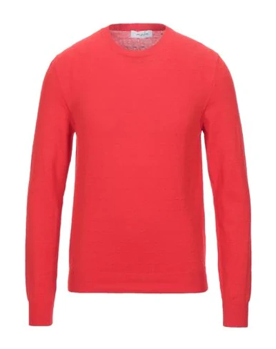 Shop Aglini Man Sweater Red Size 40 Cotton