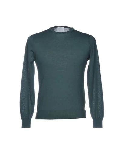Shop Hōsio Sweaters In Dark Green